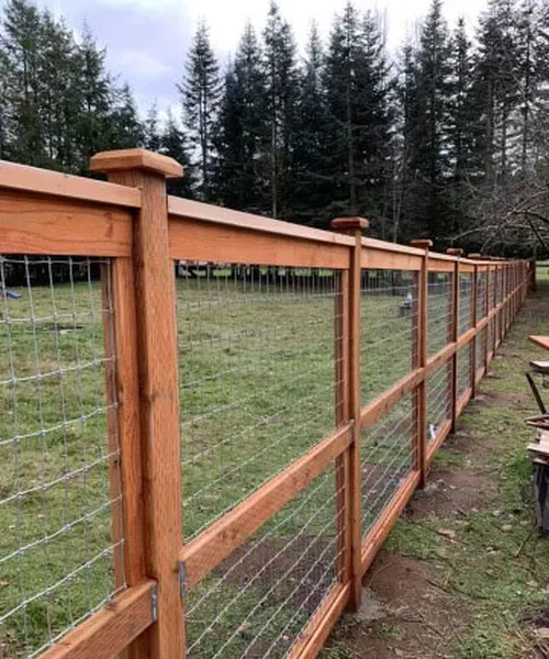 Hobby Farm Fence Installation in Snoqualmie 